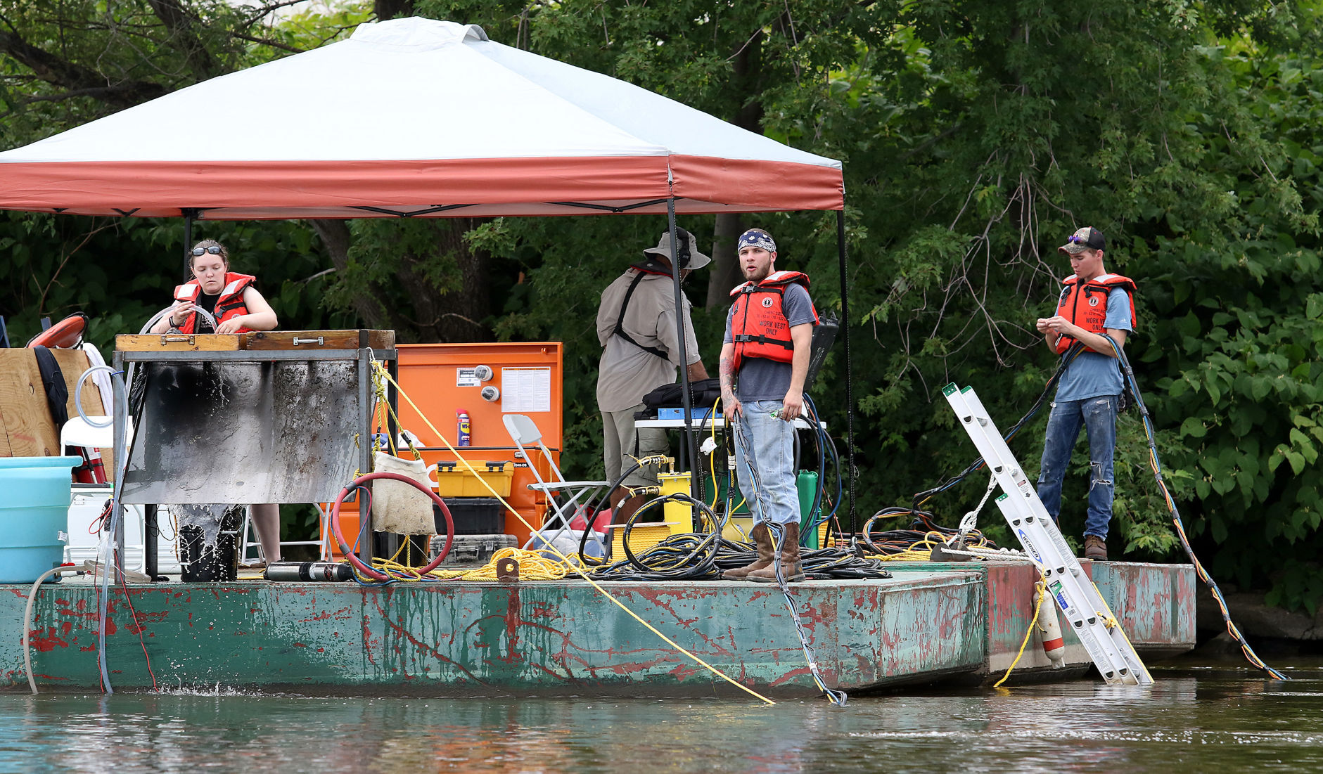 Mussel relocation